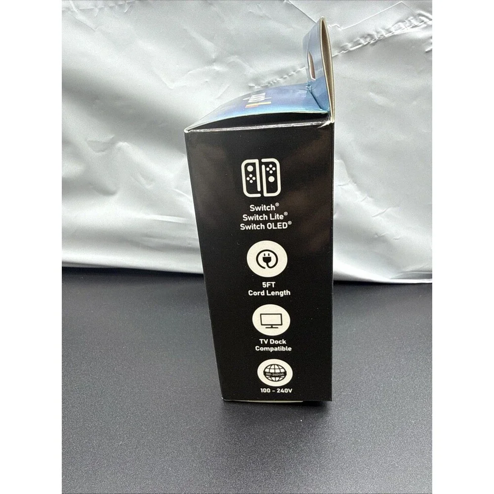 Nintendo Switch HDH-001 Gray With New Xyab Dual Voltage Ac Adapter
